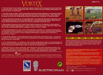 Vortex (Europe) (En,Es) box cover back